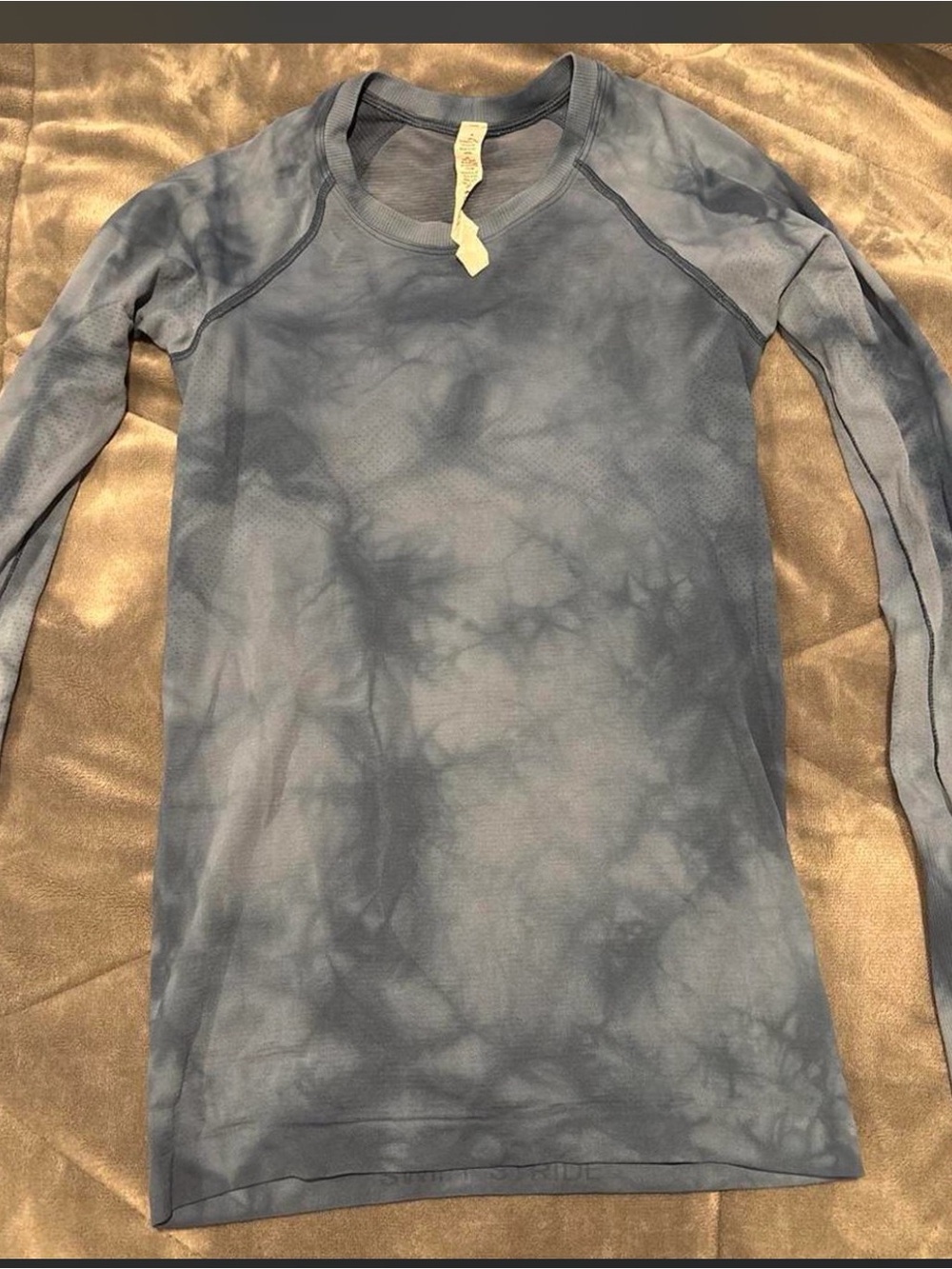 lululemon athletica Men's Long-Sleeve Tie-Dye Crewneck - Slate Blue
